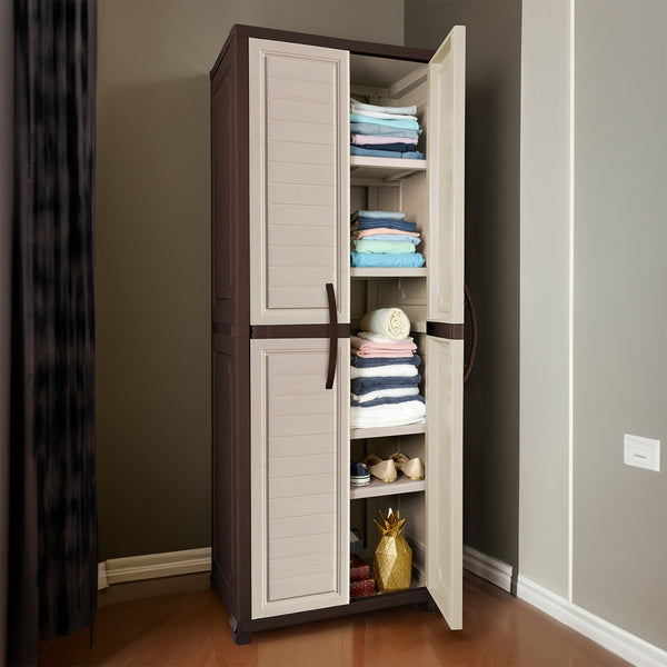 Armario Alto Madeira Beige