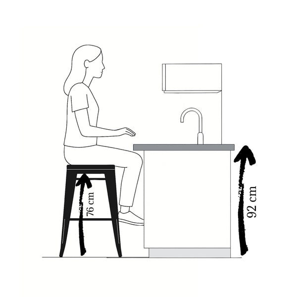 Silla de Barra Metálica Fortaleza Amarilla