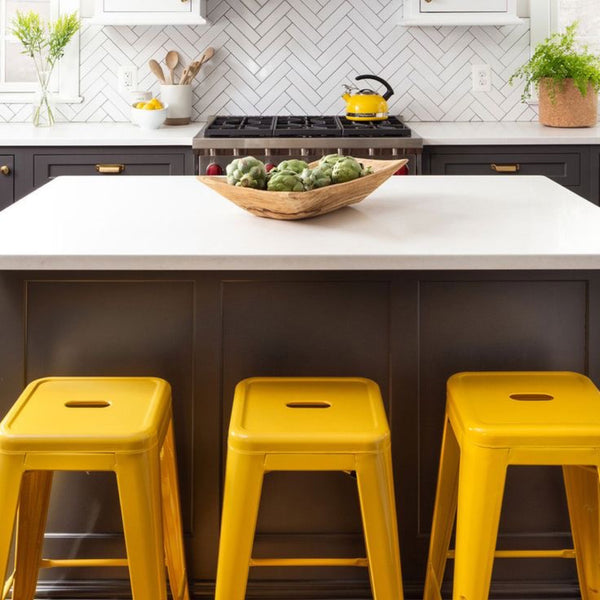 Silla de Barra Metálica Fortaleza Amarilla