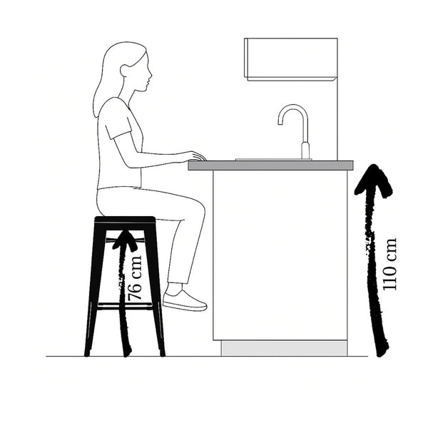 Silla de Barra Metálica Fortaleza Amarilla
