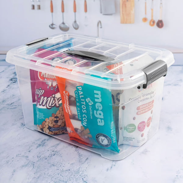 Caja Plástica Organizadora de 10 Litros con Tapa