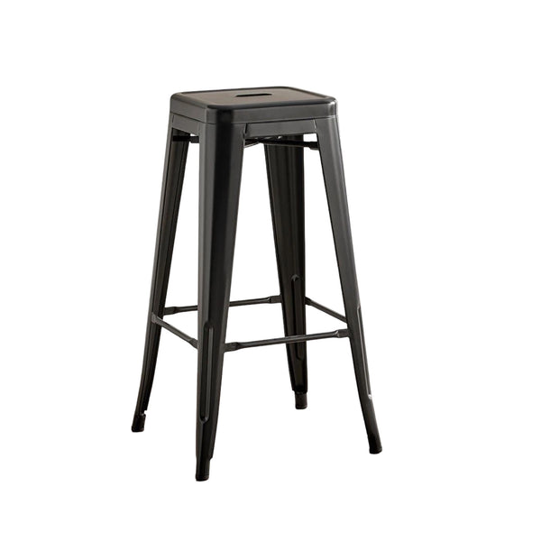 Silla de Barra  Metálica Fortaleza Negra