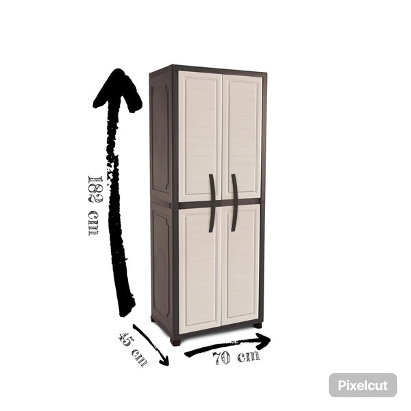 Armario Alto Madeira Beige