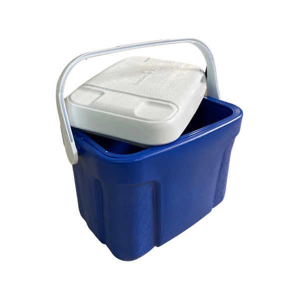 Nevera Plástica / Cava Plástica Azul de 16 Litros con Tapa