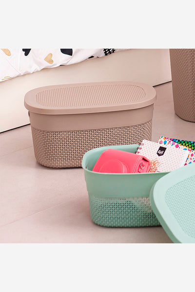 Caja Organizadora Vitta de 22 Litros Beige