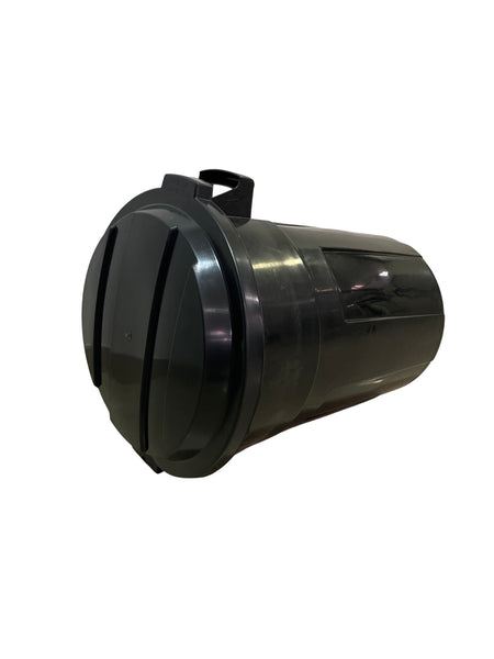 Caneca de basura negra / Tanque de agua negro de 70 litros con tapa