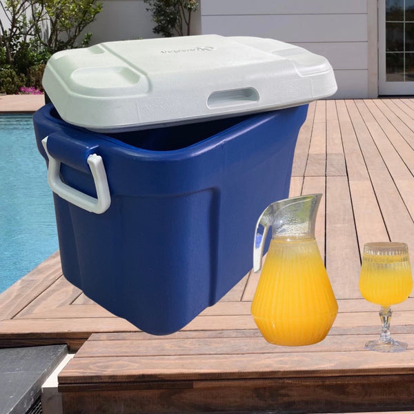 Nevera Plástica / Cava Plástica Azul de 40 Litros con Tapa