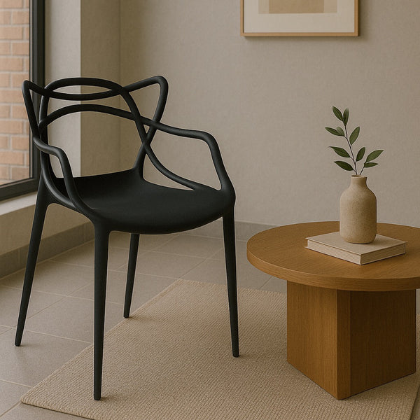 Silla Sidney Negra (Nuevo Diseño)