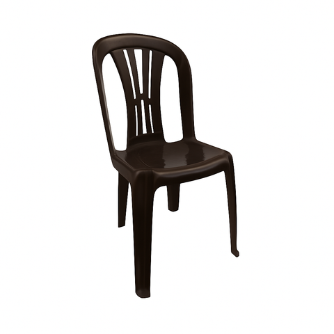 Silla Plástica económica sin Brazos Santiago Café