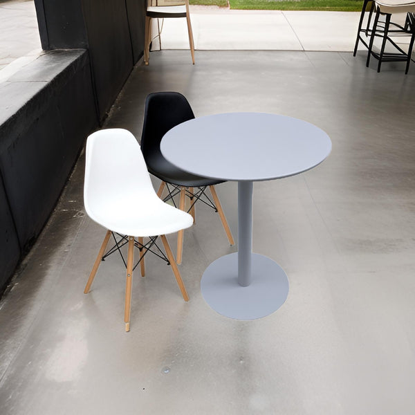 Mesa Metálica Redonda Barcelona Blanca
