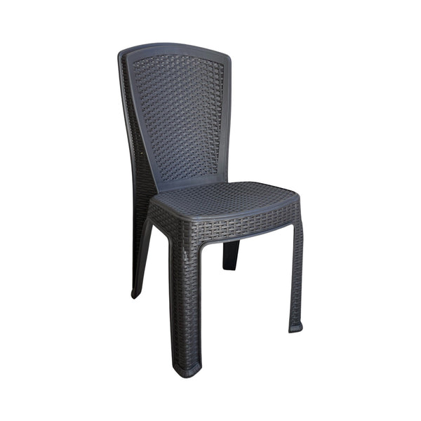 Silla Ratan Deluxe sin Brazos Café