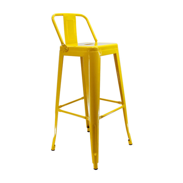 Silla de Barra  Metálica Santander Amarilla
