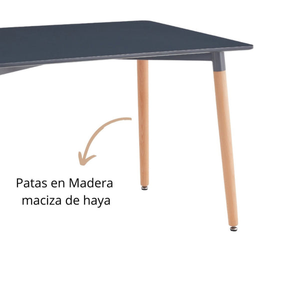 Mesa Roma Negra Rectangular