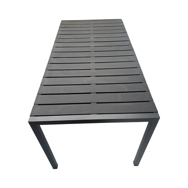 Mesa Metálica Rectangular Amalfi Negra