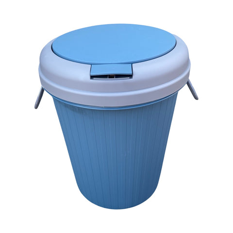 Caneca de basura / Papelera Push Colors Azul de 14 litros