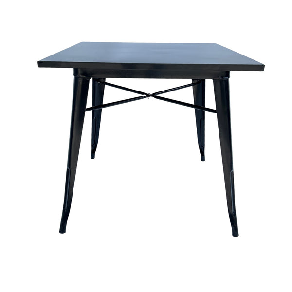 Mesa Metálica Cuadrada Valencia Negra