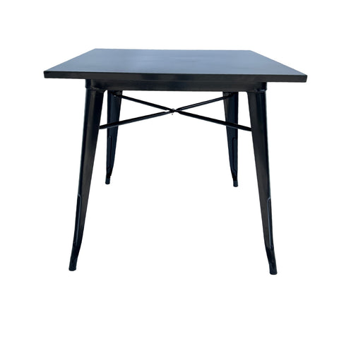 Mesa Metálica Cuadrada Valencia Negra