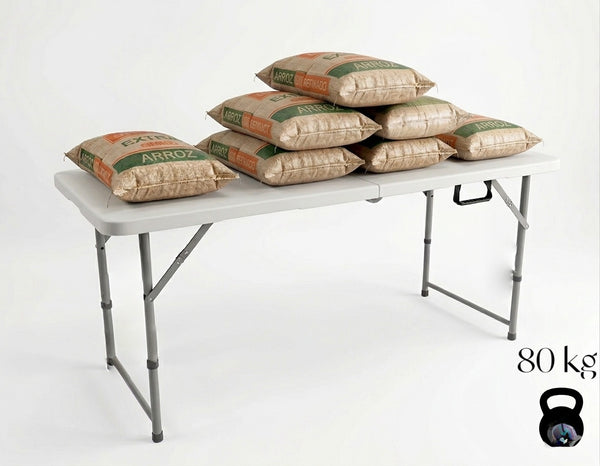 Mesa Plegable 120 CM Córdoba Blanca