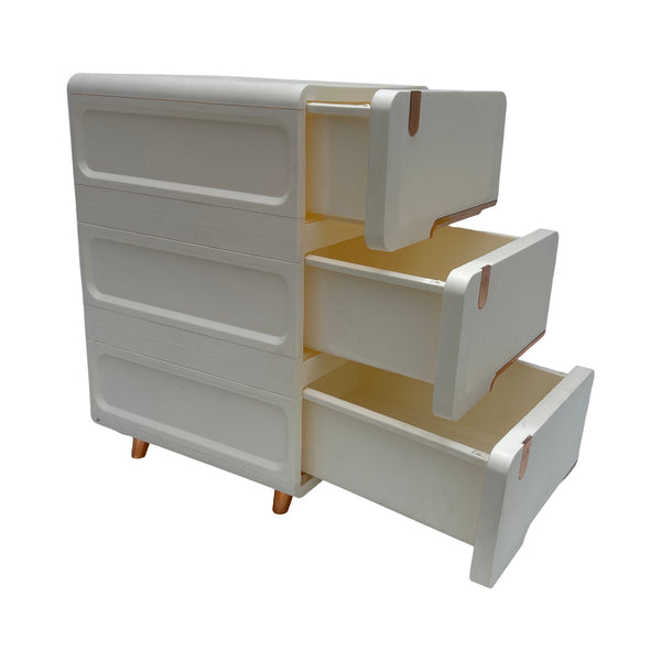 Mesita de Noche / Cajonera plástica 3 Gavetas Blanca