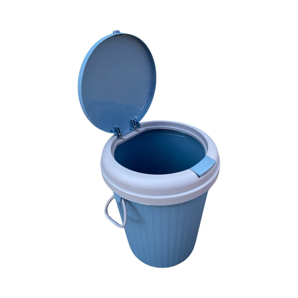 Caneca de basura / Papelera Push Colors Azul de 14 litros