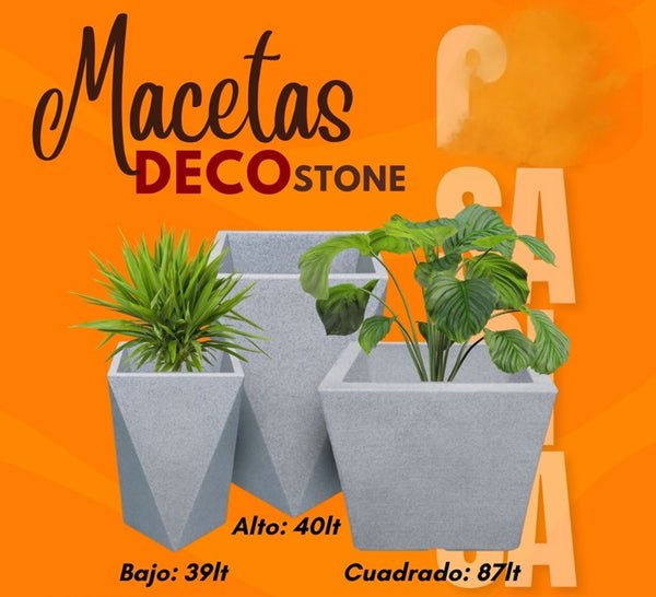 Matera Deco Stone Cuadrado 87 Litros