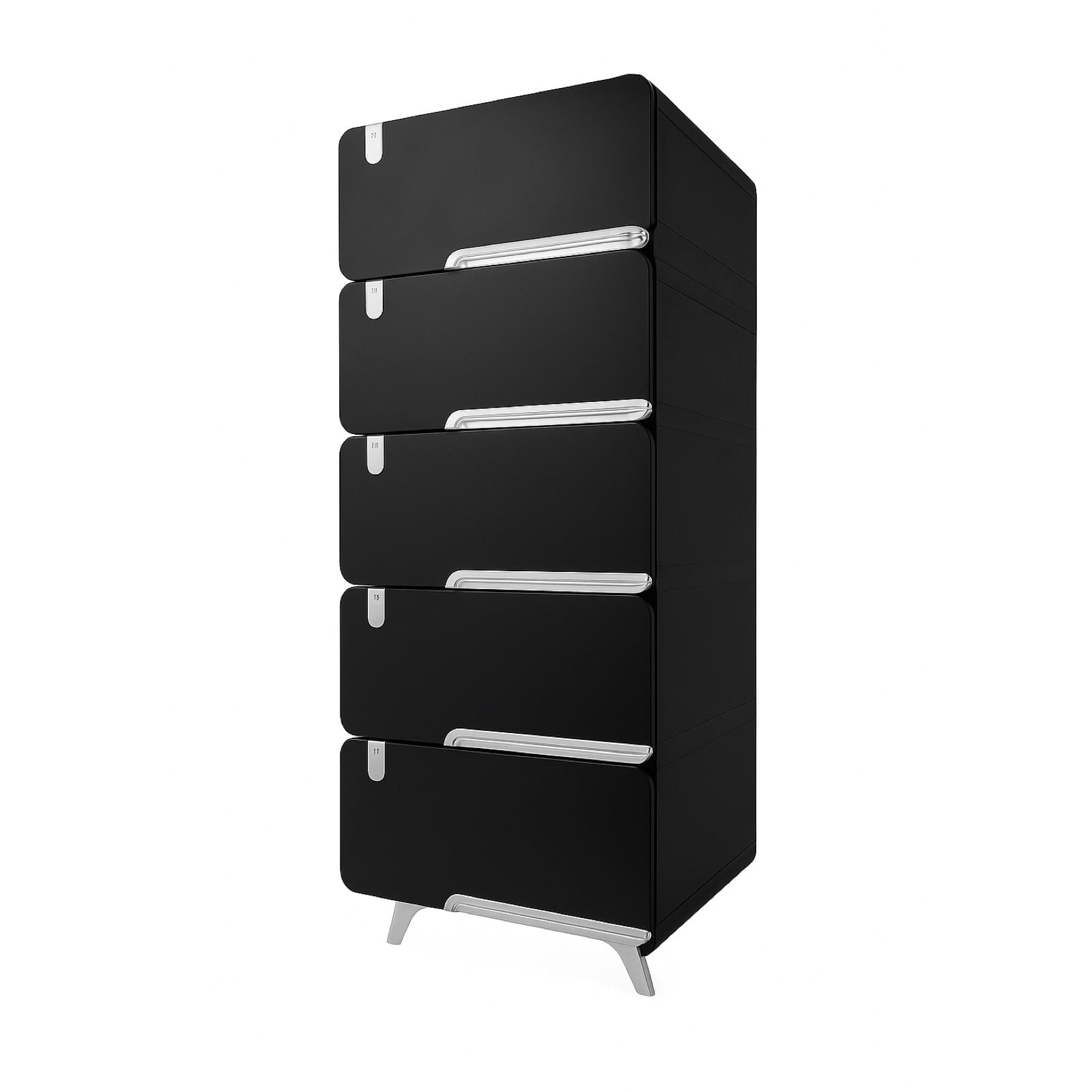 Cajonera plástica Delux 5 Gavetas Negra