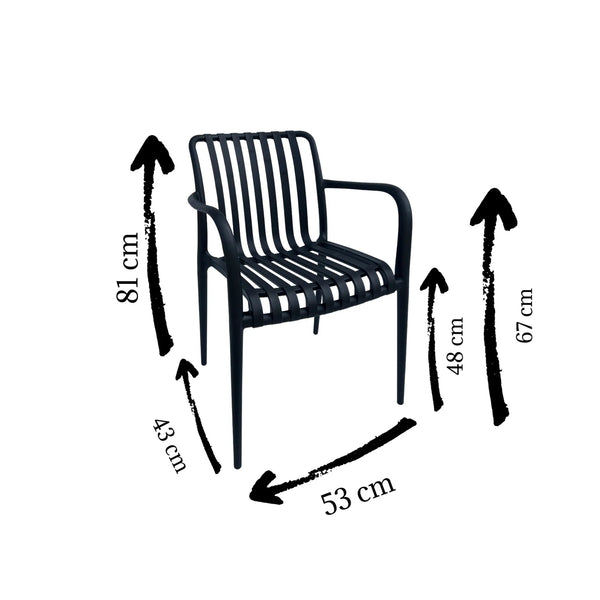 Silla con Brazos Moscú Beige