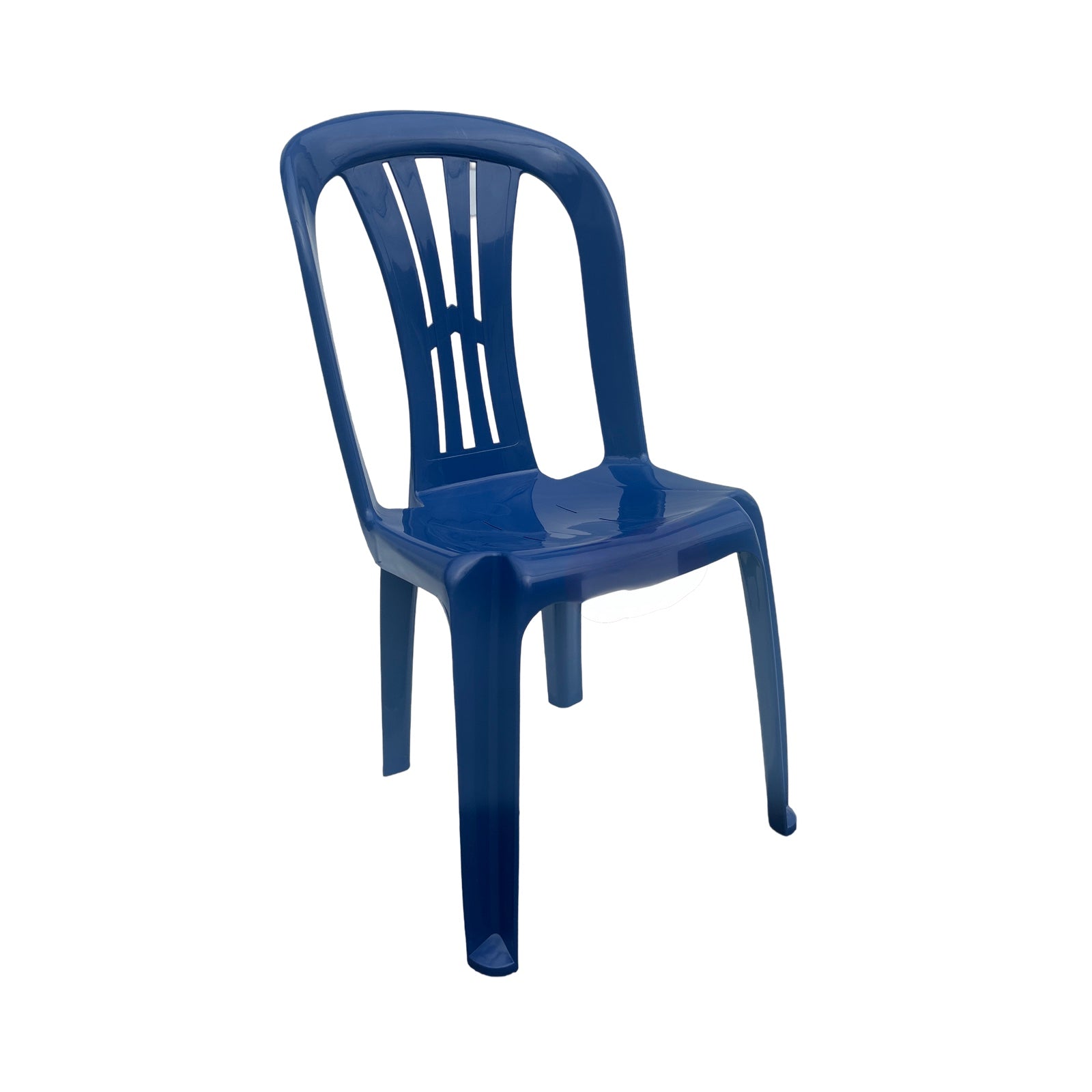 Silla Plástica económica sin Brazos Santiago Azul