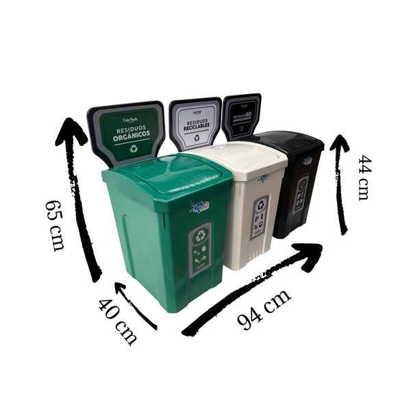 Punto ecológico de 40 litros