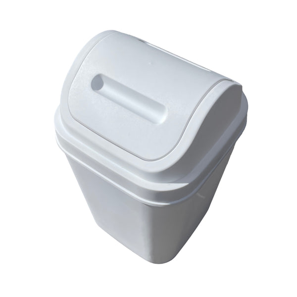 Caneca de basura / Papelera Vaivén Blanca de 15 Litros
