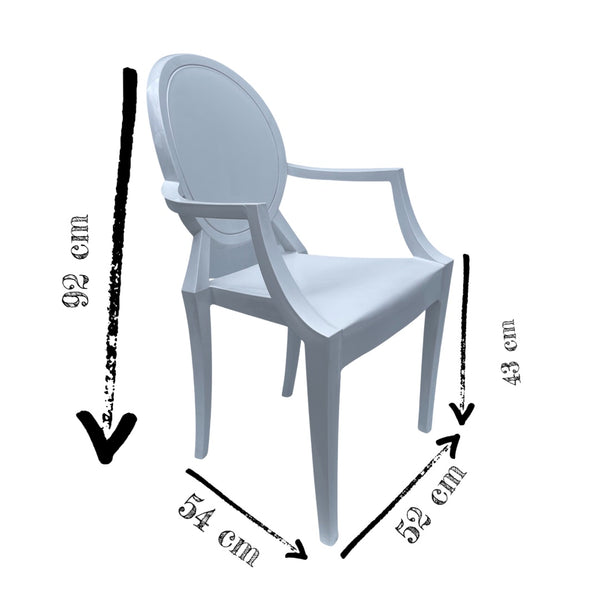Silla Ghost Blanca Adulto