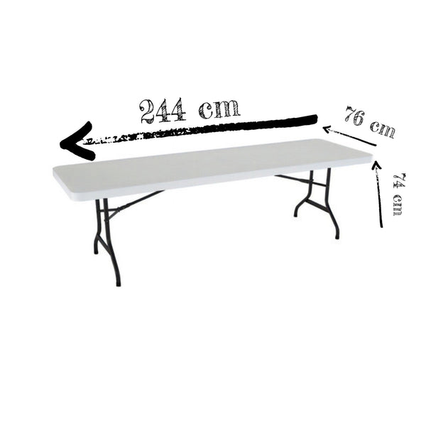 Mesa Plegable 244 CM Río Blanca
