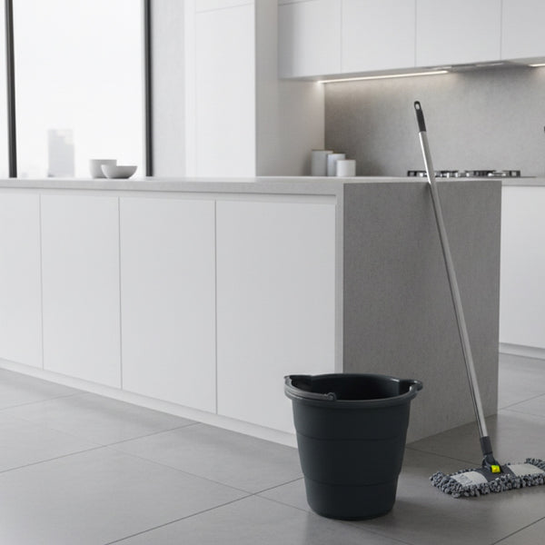 Balde de 12 litros Plástico Gris