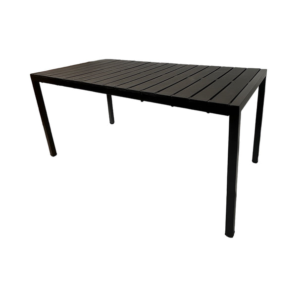 Mesa Metálica Rectangular Amalfi Negra