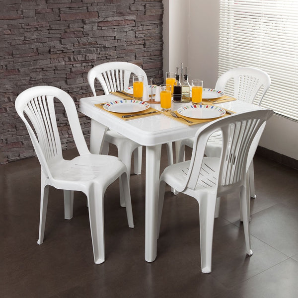 Mesa Plástica Quito Blanca