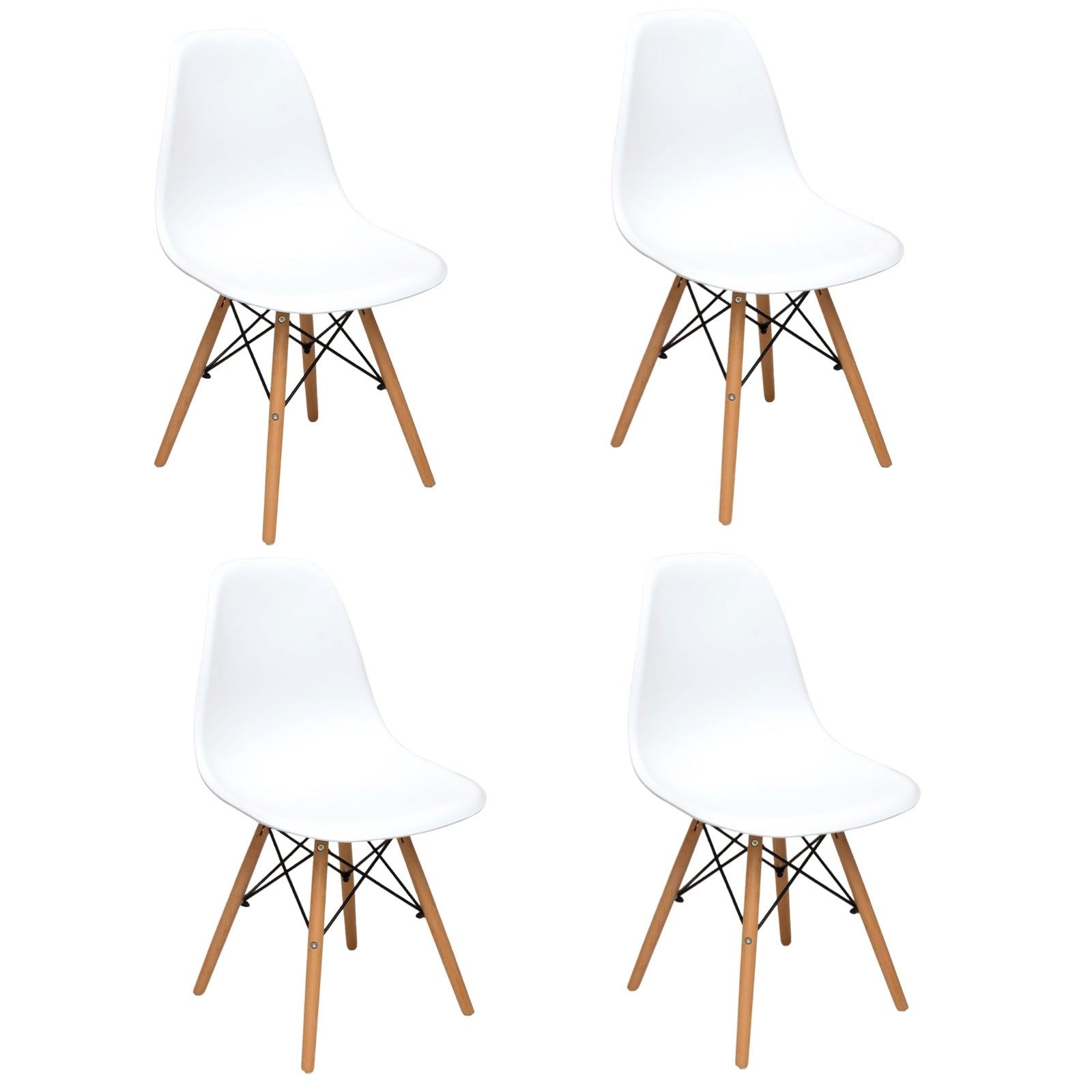 Kit 4 Sillas Roma Blanca