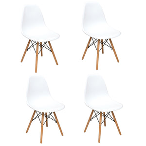 Kit 4 Sillas Roma Blanca