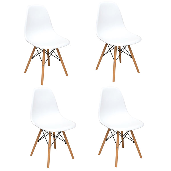 Kit 4 Sillas Roma Blanca