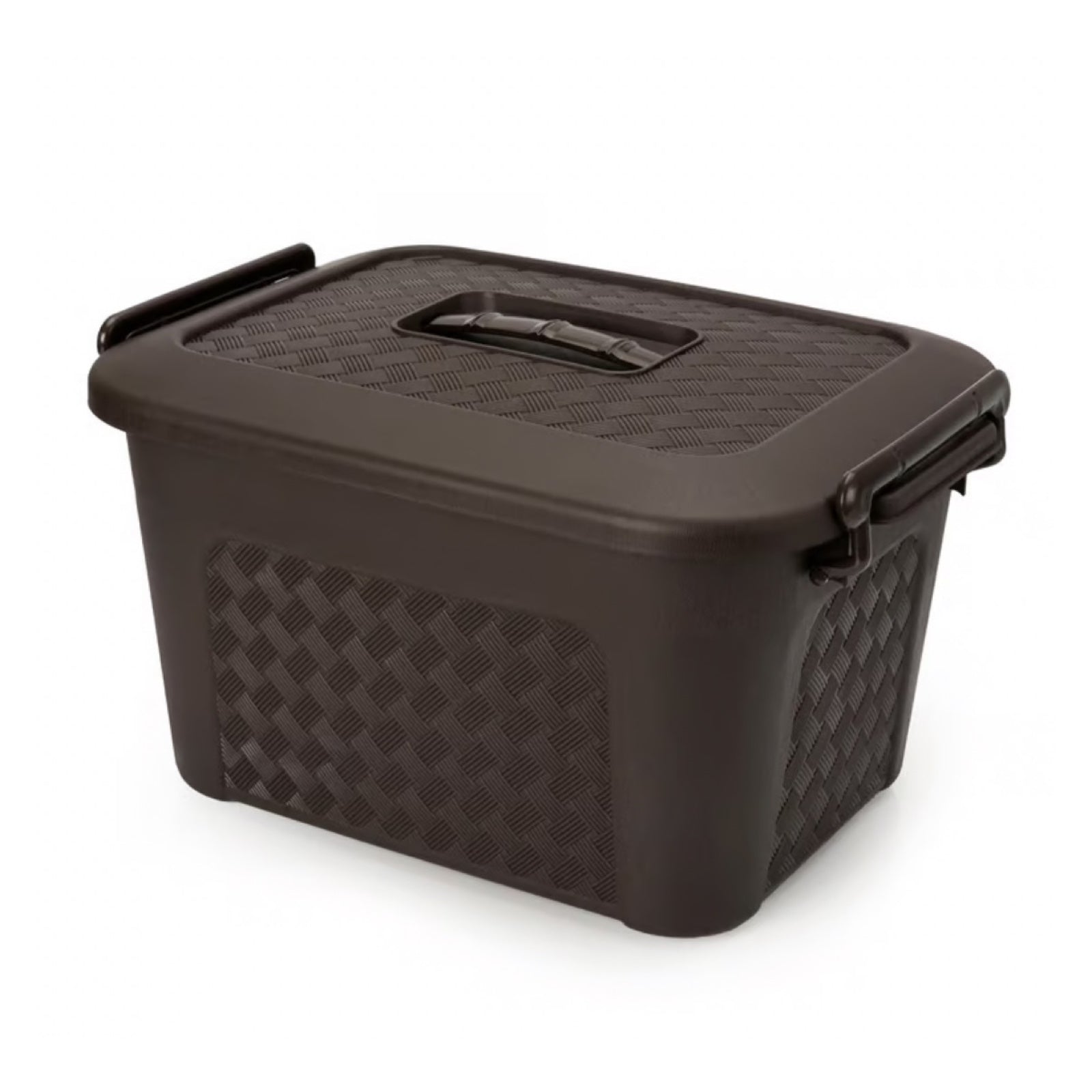Caja Plástica Organizadora de 23 Litros con Tapa Renacer Café