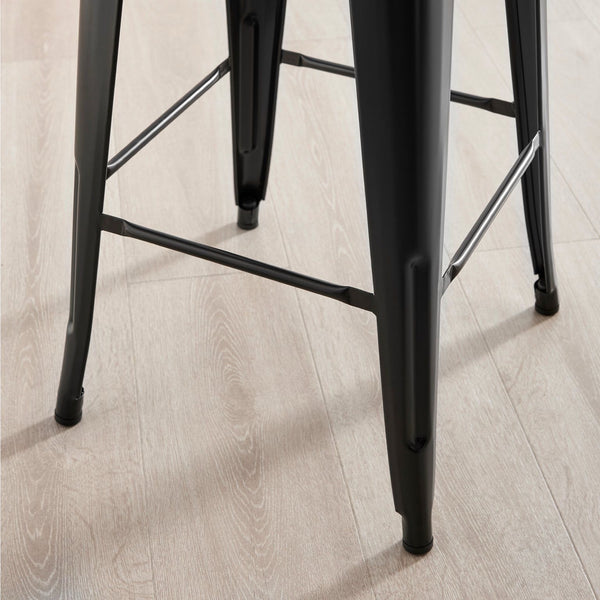 Silla de Barra  Metálica Fortaleza Negra