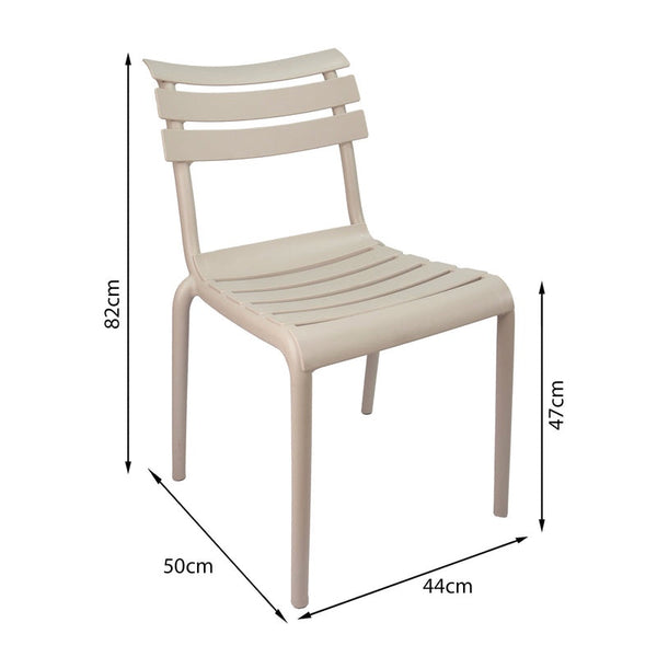 Silla Venecia sin Brazos Beige