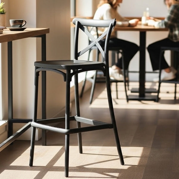 Silla de Barra California Negra