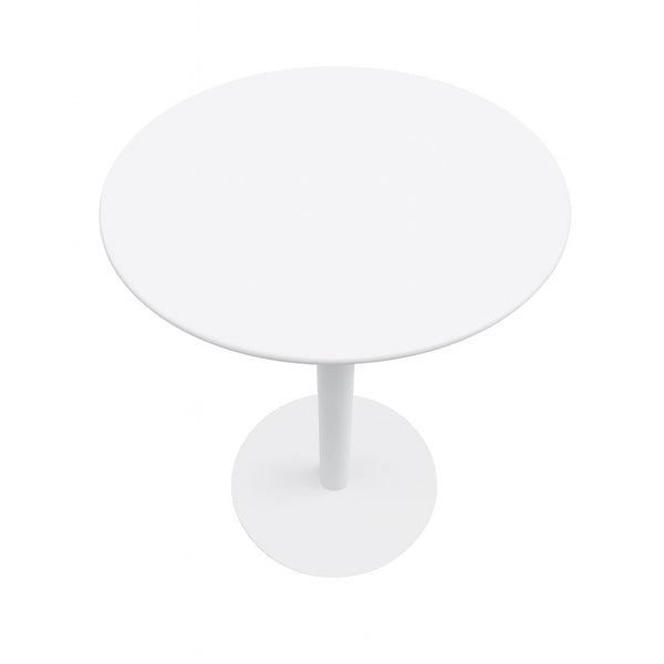 Mesa Metálica Redonda Barcelona Blanca