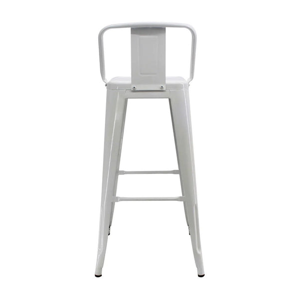 Silla de Barra  Metálica Santander Blanco