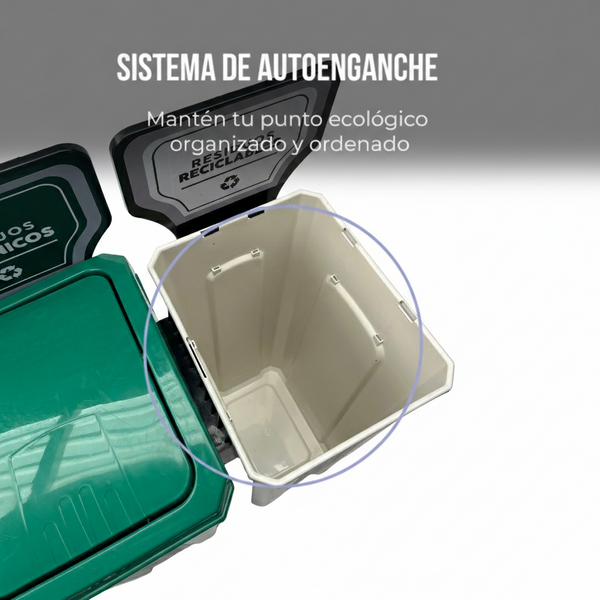 Punto ecológico de 40 litros