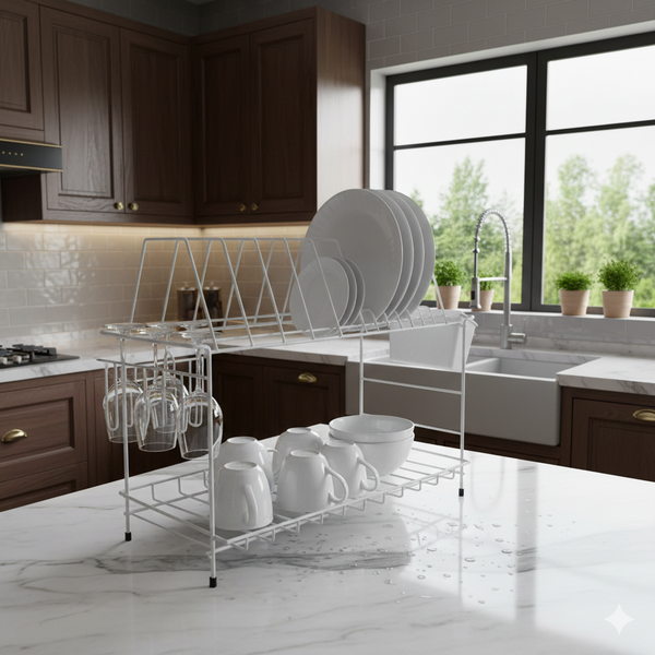 Platero Escurridor de Platos de dos pisos