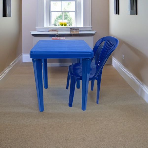 Silla Plástica sin Brazos Lima Azul