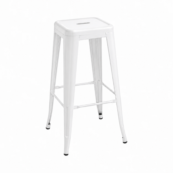 Silla de Barra Metálica Fortaleza Blanca