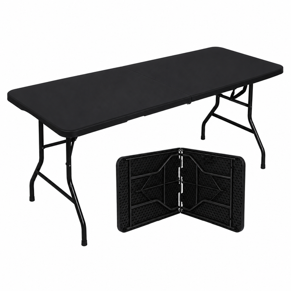 Mesa Plegable 180 CM Panamá Negra