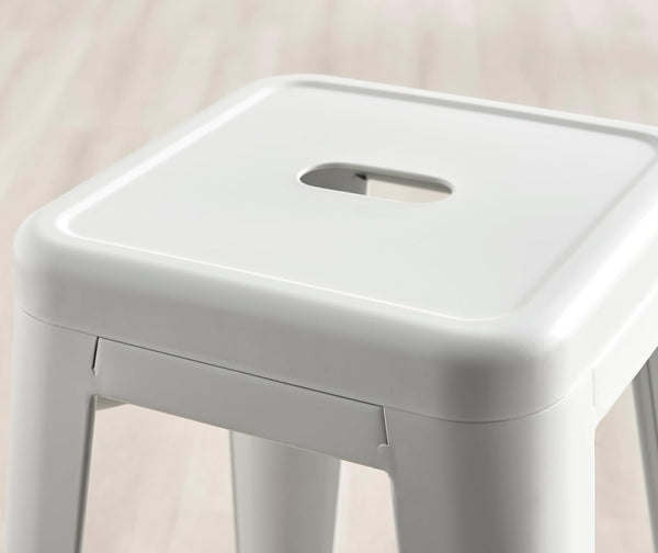 Silla de Barra Metálica Fortaleza Blanca